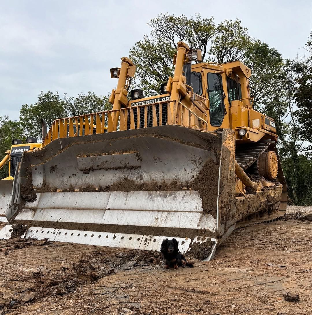 Large civils cut and fill site preparing ground for a new development